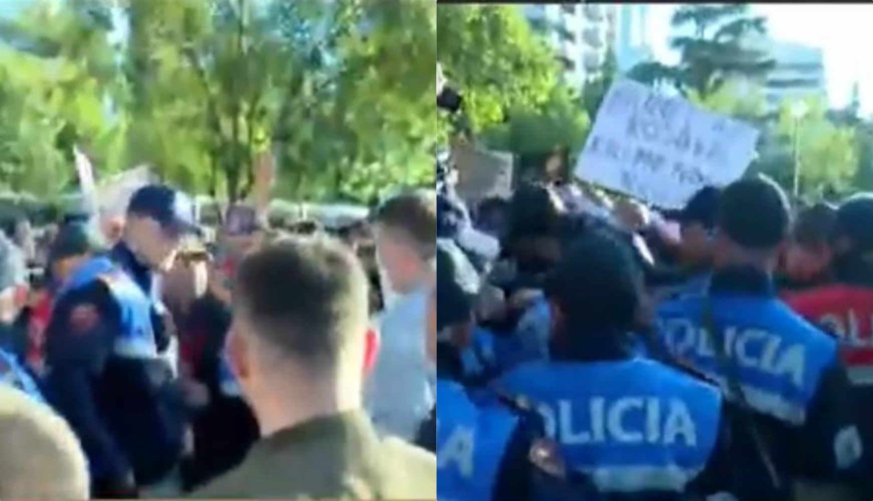 Vetëvendosje proteston kundër Vuçiç në Tiranë