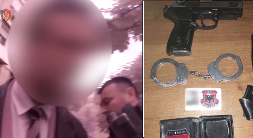 Prezantohej si polic, arrestohet 42-vjeçari mashtrues me pistoletë në Tiranë (VIDEO)