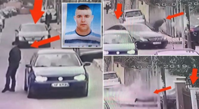 Arrest me burg për vrasësin e ish-policit, si u filmua nga kamerat duke larguar pistoletën