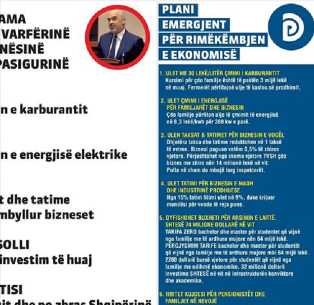 Ish-deputetja e Durrësit publikon planin emergjent të PD: Ulje e çmimit të karburantit, energjisë, taksave