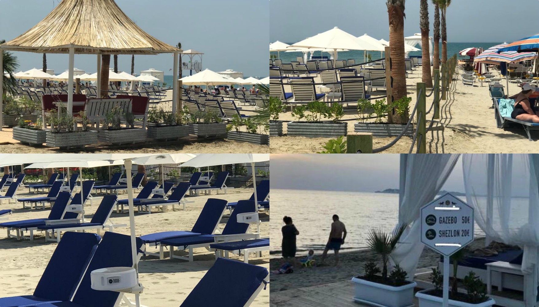 “Çmenden” çmimet në Golem, shezlongu kushton 20 euro, gazebo 50 euro (FOTO)