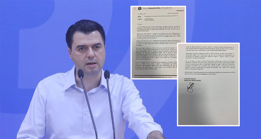 “Kërcënohet Lulzim Basha?” PD shkresë ministrit Lleshaj