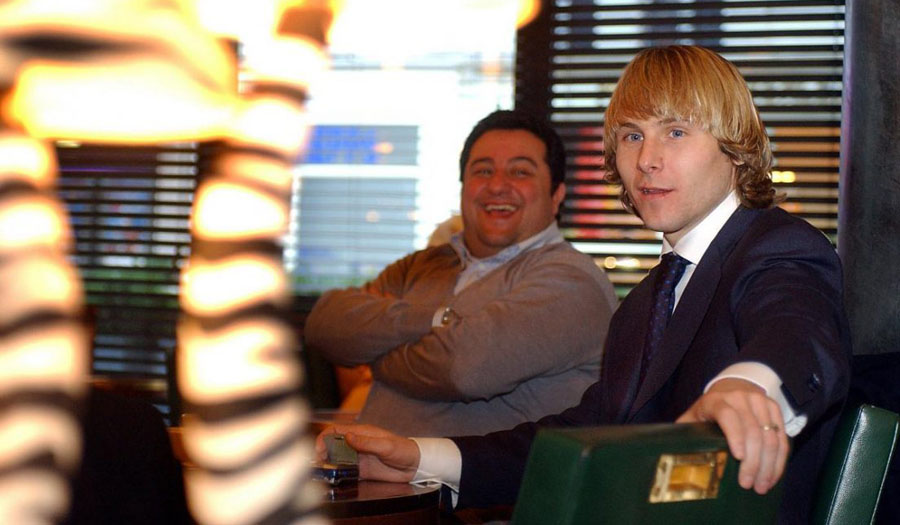 Takim Nedved-Raiola, Juvja në sulm për Pogba-De Ligt