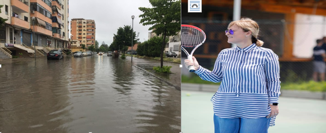 “Rrugët e Durrësit përmbyten, kandidatja e PS luan tenis e pispillosur”