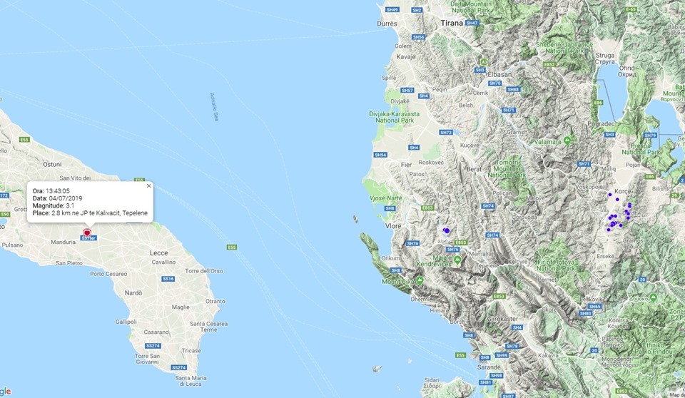 Universiteti Politeknik i Tiranës dhe sizmologët e tij e çojnë Tepelenën në jug të… Italisë!