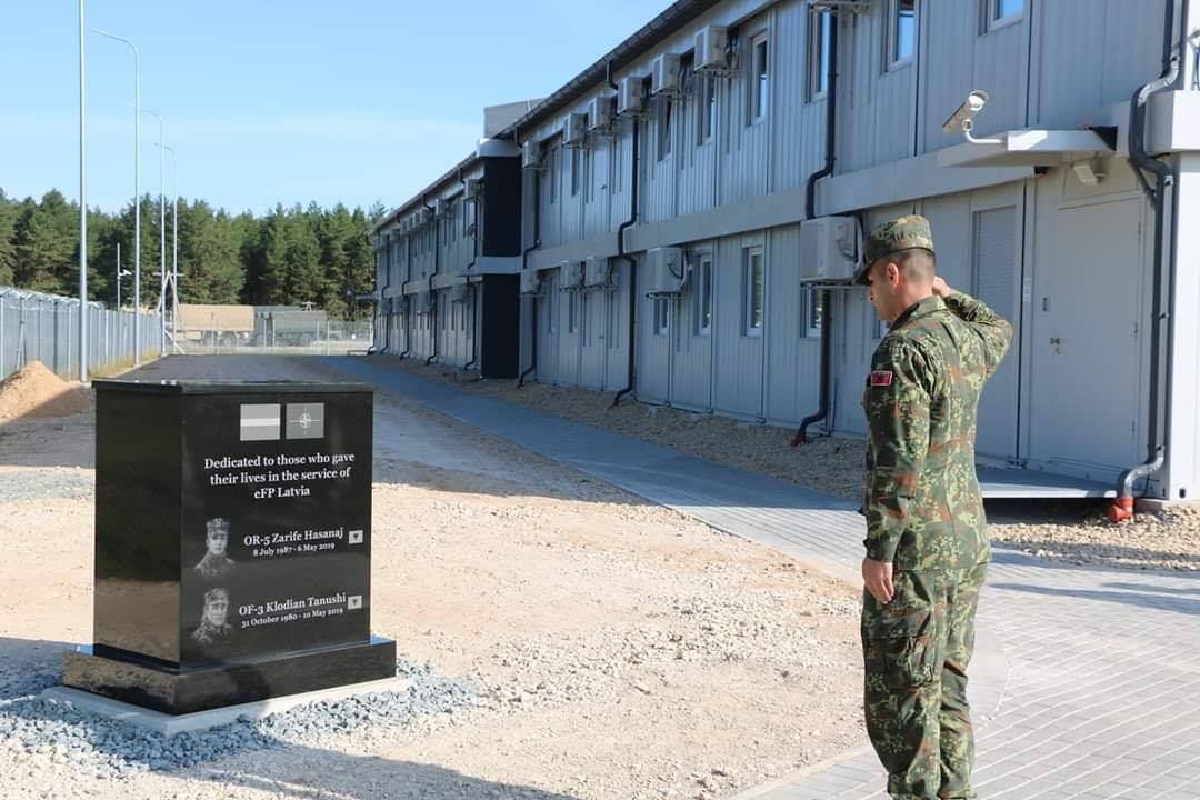 Memorial në Letoni për dy ushtarakët shqiptarë që humbën jetën