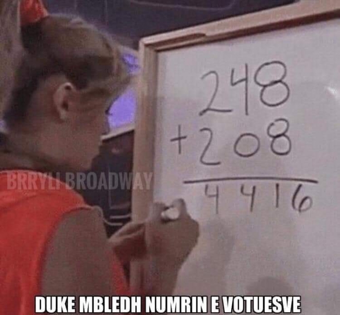 Presidenti Meta ironizon numërimin e votave: 248+208 = 4416