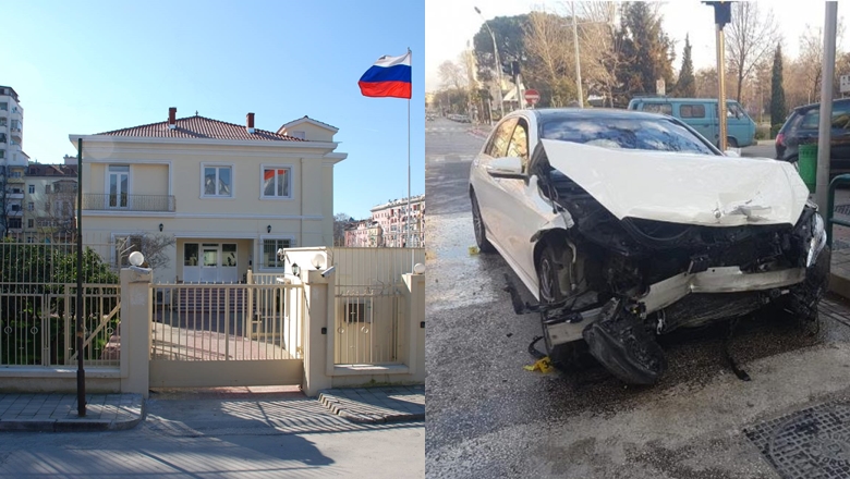 Aksidentohet makina e ambasadës ruse, lëndohet shoferi
