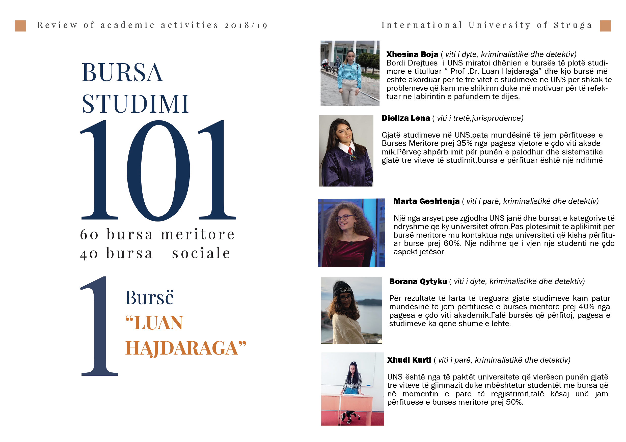 Universiteti Ndërkombëtar i Strugës ofron 101 Bursa studentore