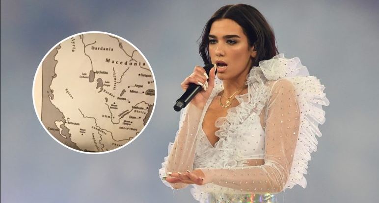 Dua Lipa kujton rrënjët, publikon hartën e Ilirisë