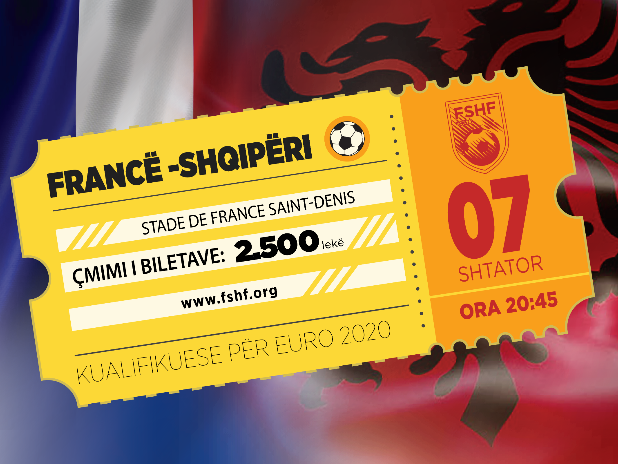 FSHF jep njoftimin, 20 euro bileta për të ndjekur Francë-Shqipëri