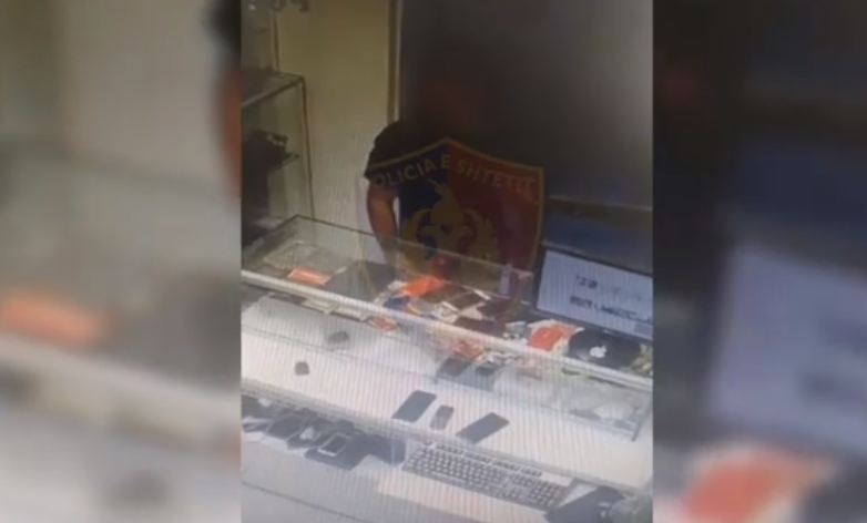 Vodhi dy celularë në dyqan, identifikohet nga kamerat dhe arrestohet (VIDEO)