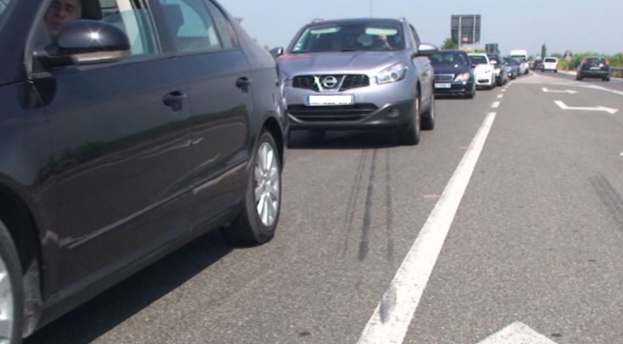 Trafik kilometrik në aksin Fushë-Krujë – Thumanë