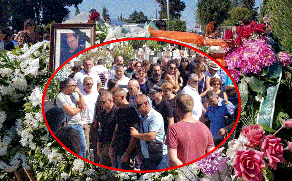 I blinduar me policë dhe me një dorë të prangosur, Xhuvani i jep lamtumirën të atit (FOTO)