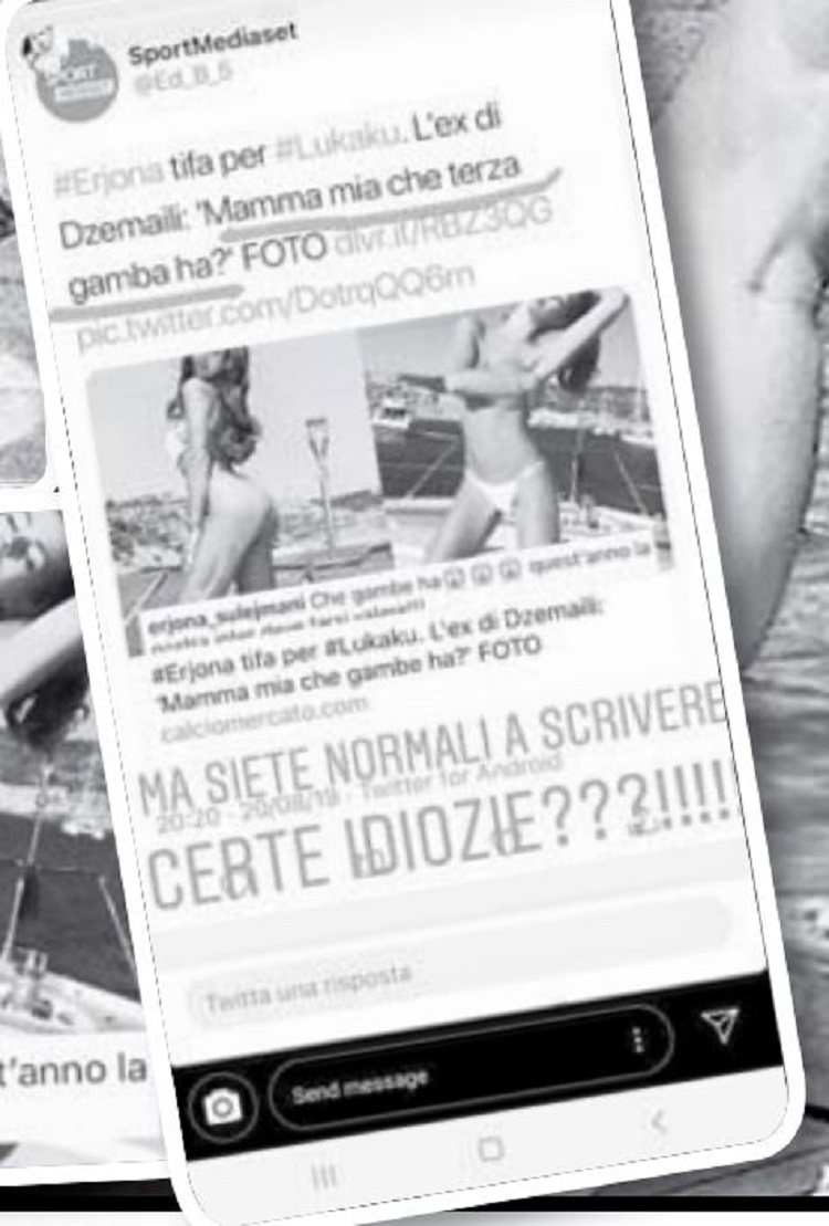 Këmbët e Lukakut, Erjona Sulejmani sulmon SportMediaset