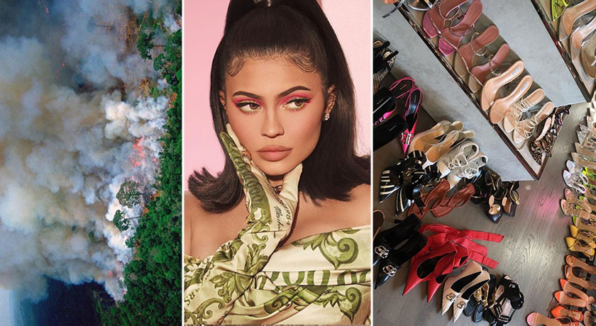 “Blen këpucë kur Amazona po digjet!”, fansat akuzojnë Kylie Jenner