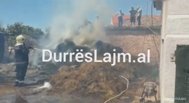 Durrës, përfshihet një banesë nga flakët, vetëm dëme materiale (VIDEO)