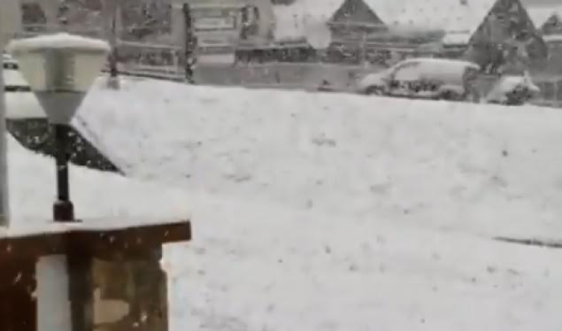 Bien reshjet e para të borës në Itali dhe Austri