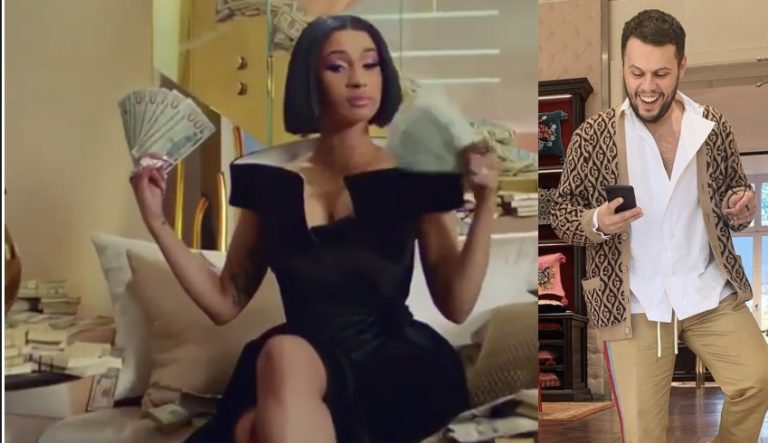 Stilisti shqiptar vesh reperen e famshme, Cardi B (VIDEO)