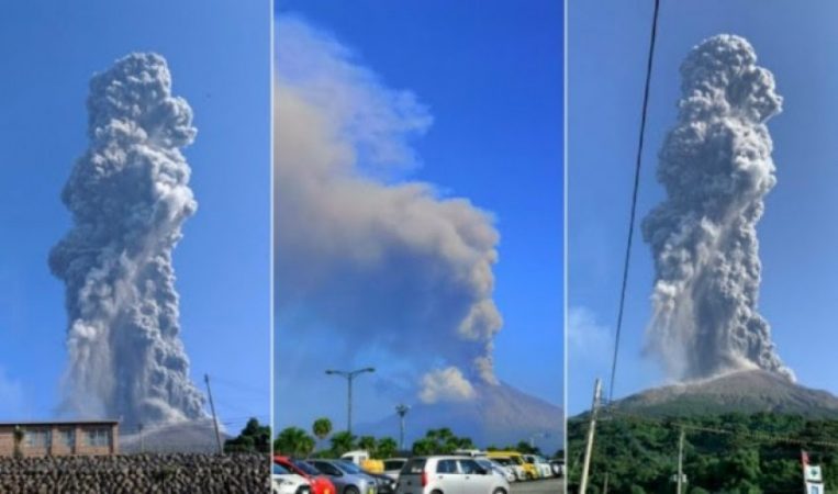 Shpërthen një nga vullkanet më aktiv në Japoni