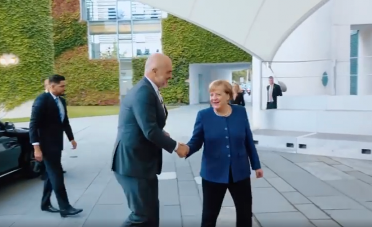 VIDEO/ Rama takon Merkel: Në Kancelarinë Federale për të kërkuar PO-në për Shqipërinë