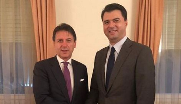 Takimi me kryeministrin Conte, Basha: S’duhet të na sundojë krimi dhe paligjshmëria