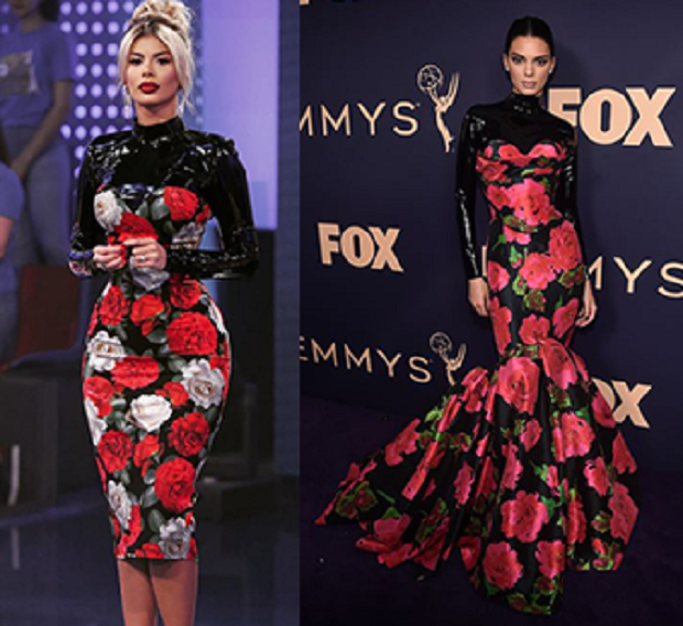 Luana Vjollca dhe Kendall Jenner me fustane të ngjashëm (FOTO)