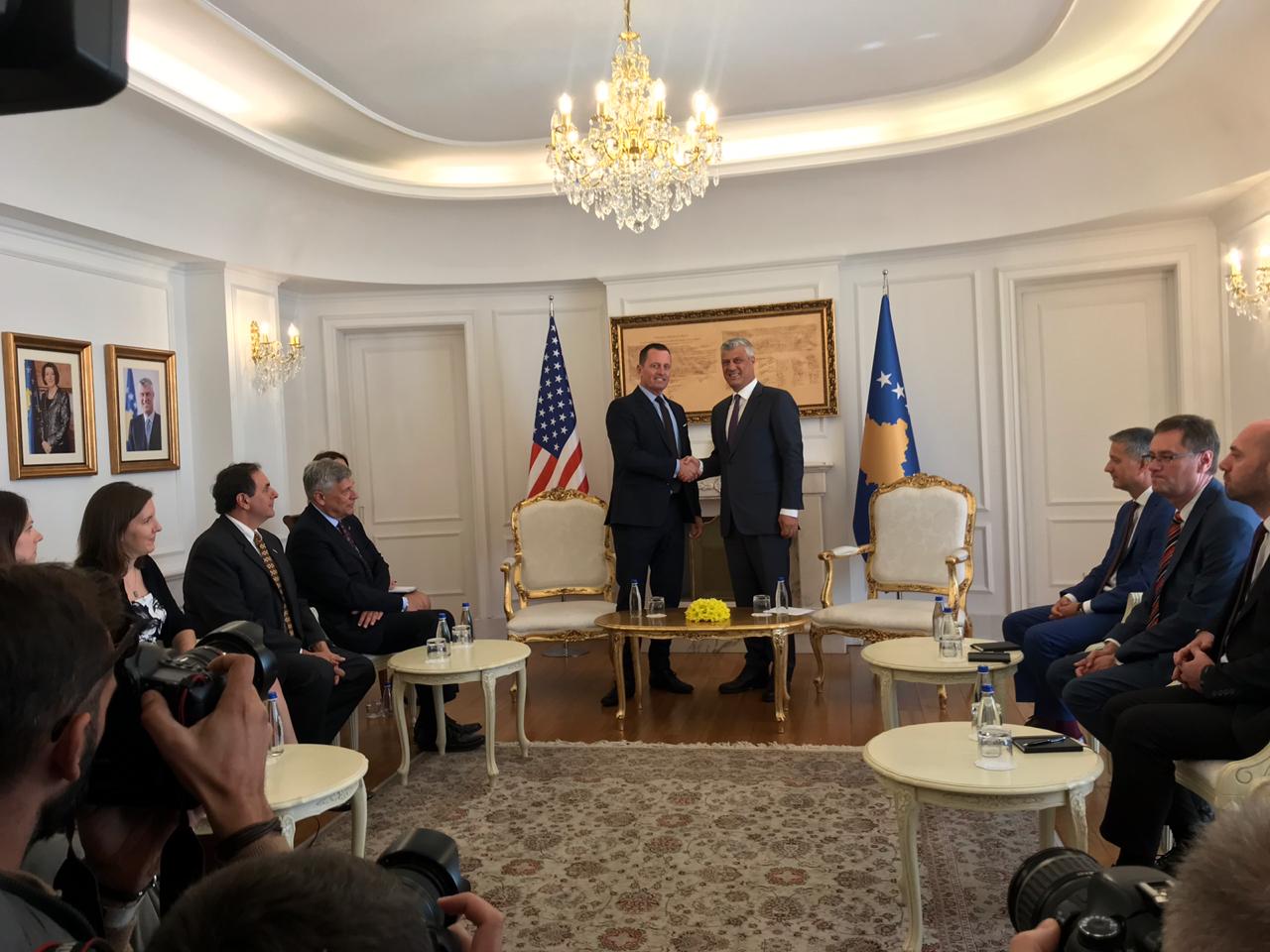 I dërguari i Trump në Kosovë, takim me Thaçin, Kurtin dhe Osmanin