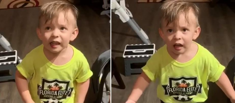 E ëma nuk e puth kur niset për në punë, reagimi i vogëlushit bëhet viral (VIDEO)