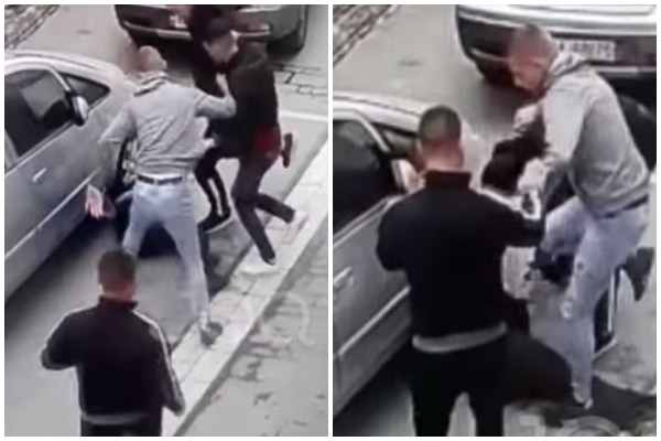 3 të rinj tërheqin zvarrë dhe dhunojnë barbarisht kamerierin (VIDEO)