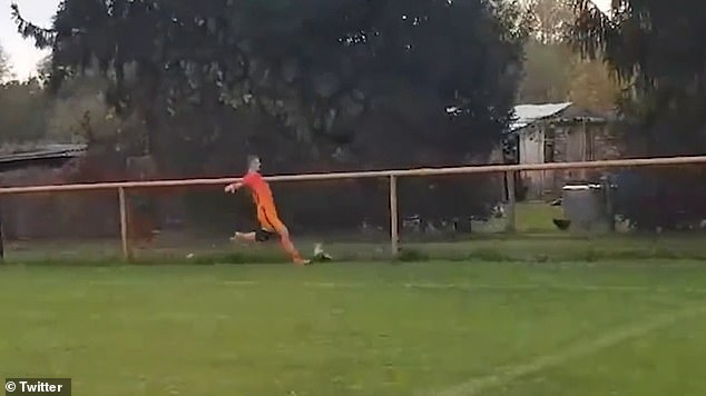 E pabesueshme, futbollisti vret pulën me shkelm (VIDEO)