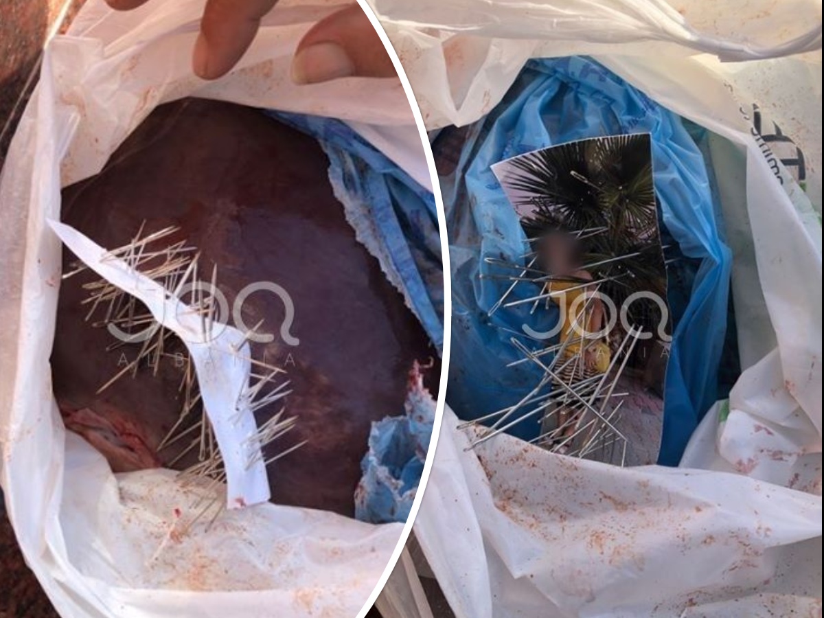 E frikshme në varrezat e Durrësit/ Gjendet fotoja e një vajze, e futur në qese me mëlçi dhe e shpuar nga gjilpërat