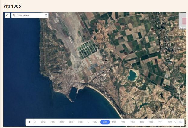 Shformimi i Durrësit përmes pamjeve satelitore që nga 1985-a, si u ndërtua pa kriter në dekadat e fundit