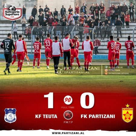 Teuta mund Partizanin, Edi Martini debuton me fitore