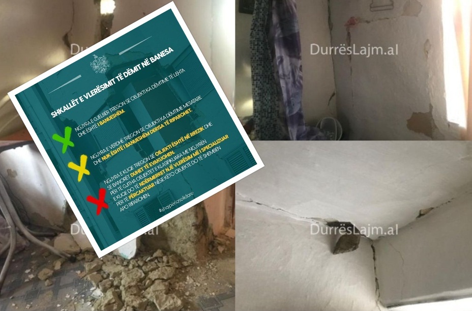 Ju kanë vendosur një simbol në godinën e dëmtuar? Ja çfarë nënkupton secila ngjyrë