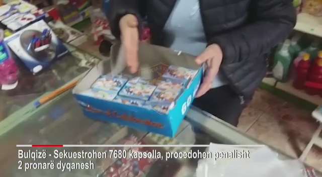 Sekuestrohen 7680 kapsolla, dy persona nën hetim