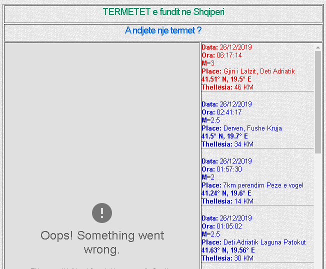 Toka vijon lëkundjet një muaj pas tërmetit shkatërrimtar, regjistrohen 4 të lehtë sot