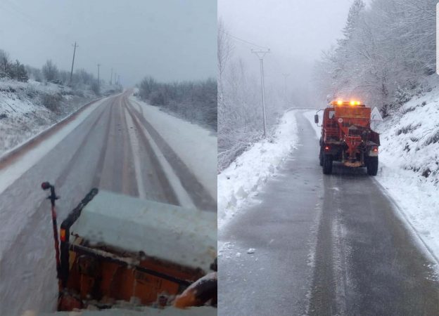 Reshje shiu e bore, ARRSH: Akset rrugore kombëtare janë të kalueshme, ja ku duhen përdorur zinxhirët