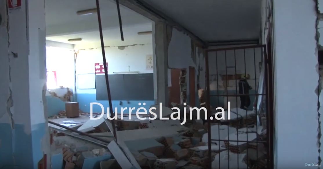 E shkatërroi tërmeti, shkolla 9-vjeçare në Durrës do të shembet  (VIDEO)