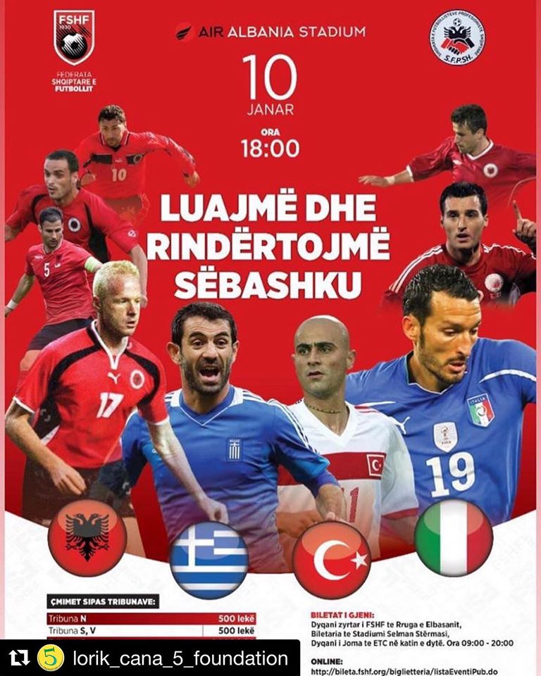Ndeshja e yjeve për bamirësi, kapiteni legjendar i Shqipërisë fton tifozët për kontribut