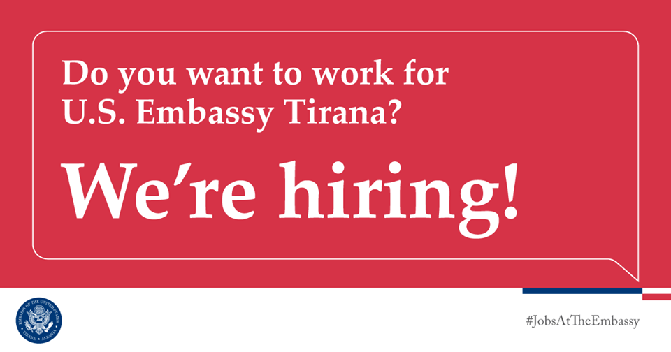 Ambasada Amerikane në Tiranë kërkon të punësojë dizajn grafik, si të aplikoni dhe kriteret
