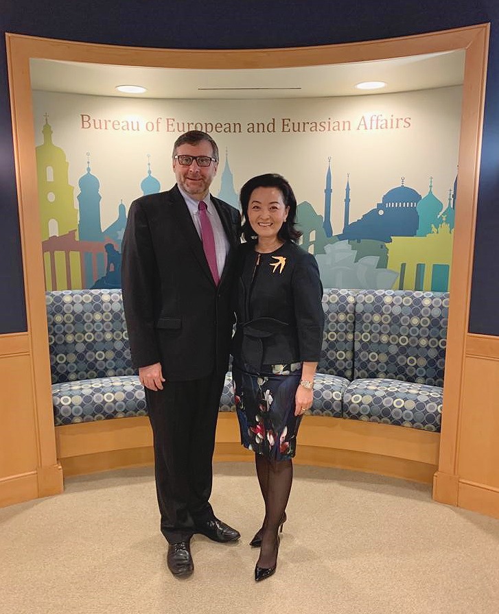 Reforma Zgjedhore dhe qëndrimi i Shqipërisë ndaj Iranit, Palmer takon ambasadoren Yuri Kim