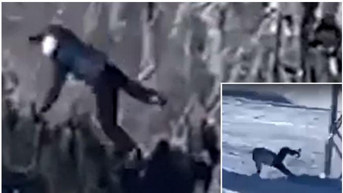 VIDEO/  Momenti kur i riu bie aksidentalisht nga teleferiku në Brezovicë