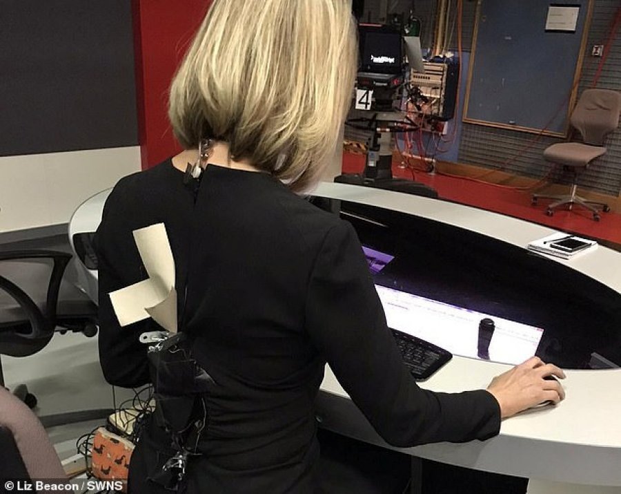 I griset fustani pak para edicionit informativ, spikerja shpëtohet nga kolegët (FOTO)