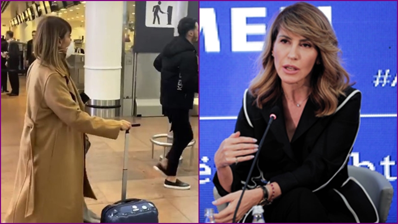 Frika nga koronavirusi/ Majlinda Bregu shfaqet me maskë në aeroport: Drejt Berlinit!