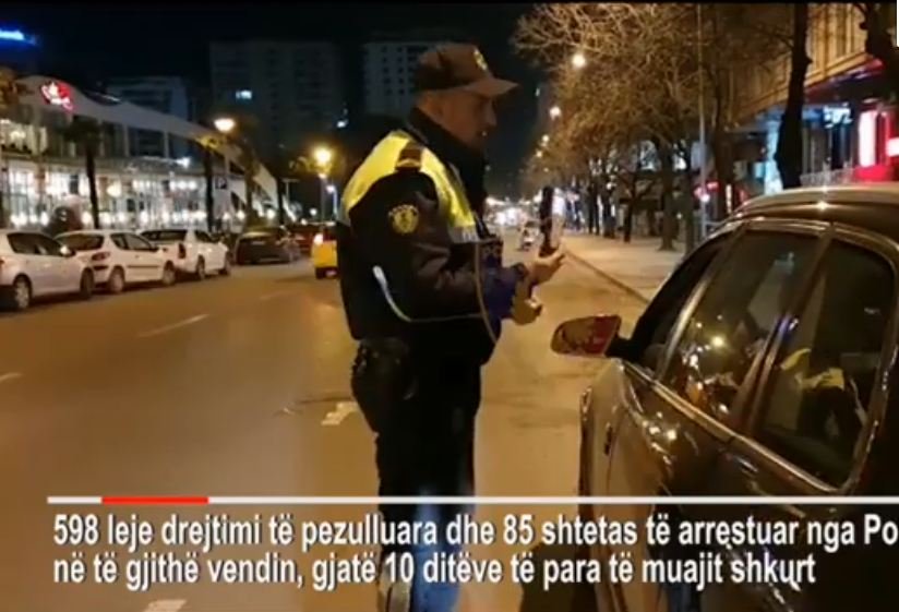 Kontrollet në rrugë, policia: Në 10 ditë u bllokuan 52 makina, 85 në pranga (VIDEO)