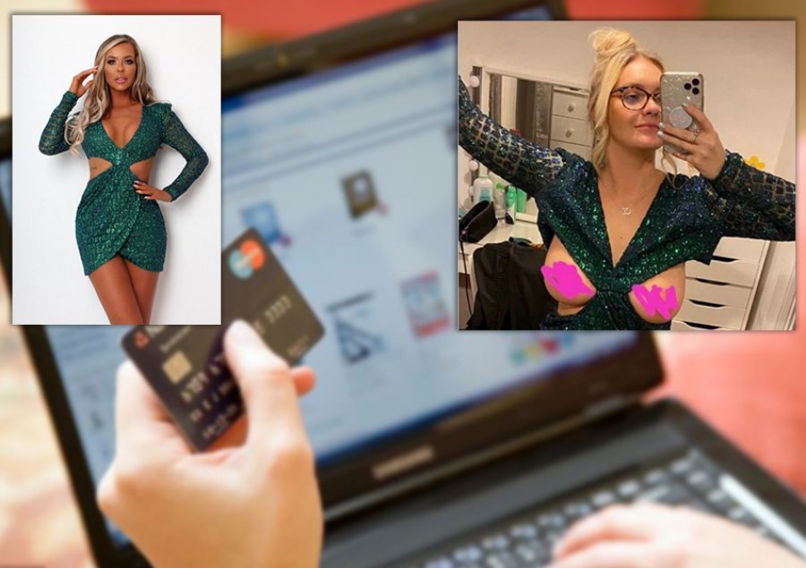 Blen fustanin online, por i ngel gjoksi jashtë! (FOTO)