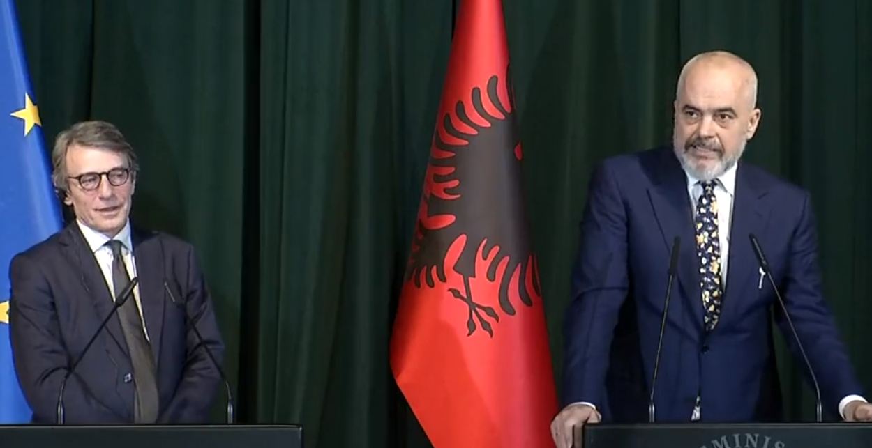 Kryeministri Rama: Sassoli, mik i Shqipërisë, por jo symbyllur!