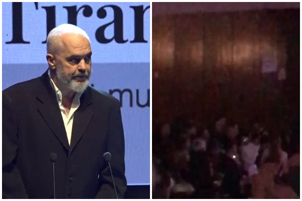 Studenti i ndërpreu fjalën Ramës, momenti kur truprojat e nxorrën jashtë me forcë (VIDEO)