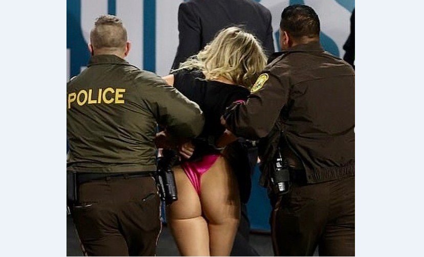 Super Bowl/ Tentoi të hyjë në fushë, arrestohet modelja